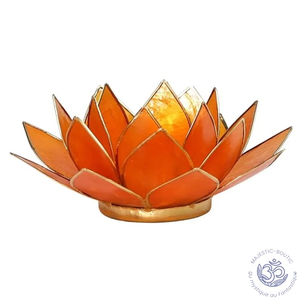 bougeoir fleur de lotus chakra sacré