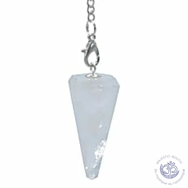 Pendule Cristal avec chaînette 7 Chakra