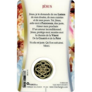 Carte Médaille Jésus