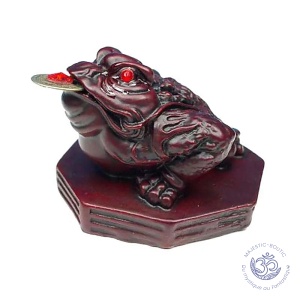 Grenouille Feng Shui rouge