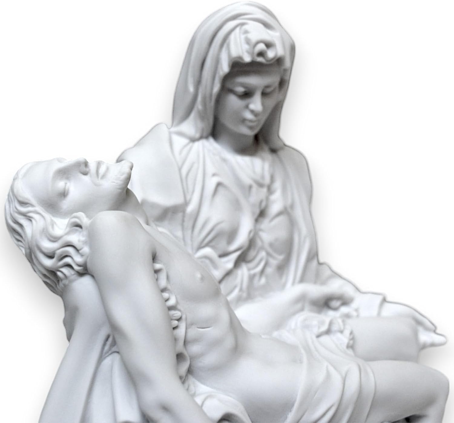 Réplique Statue La Pietà de Michel-Ange | Symbole de Compassion et d'Art Sacré | Décoration Religieuse de Luxe