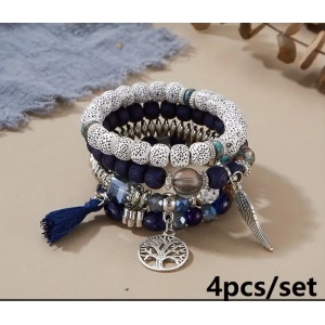 Bracelet Bohème Bleu Foncé