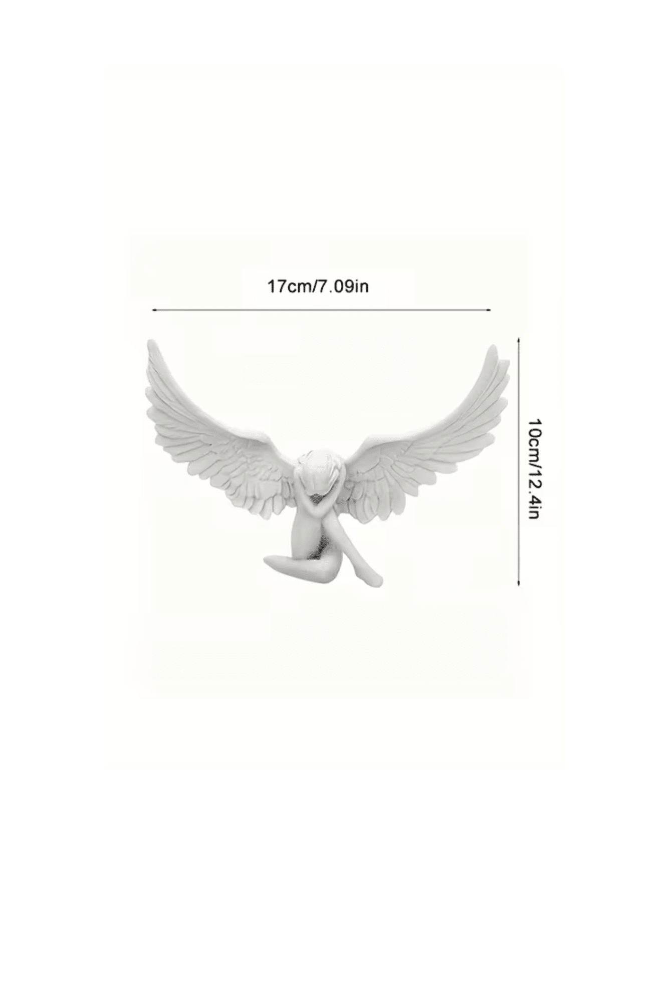 Statuette Ailes d'Ange – Symbole de Protection et de Présence Divine La Manifestation de l'Ange Gardien et de la Paix Céleste Cette statuette délicate, mettant en scène des Ailes d'Ange, est une représentation subtile et puissante de la présence divine et de la protection spirituelle.