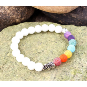 BRACELET CHAKRAS BLANC