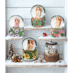 Charmante Boule Fée (Petite Modèle) à collectionner, parfaite pour enrichir votre jardin féérique miniature ou décorer votre bureau.