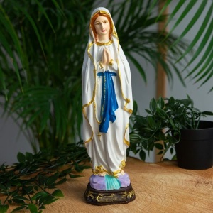 Statuette Sainte Marie de Lourdes – Peinte à la Main (30 cm)