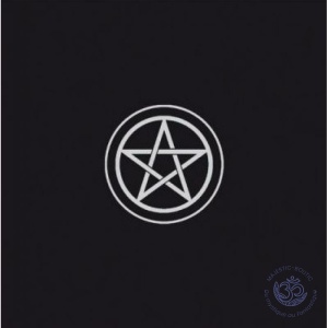 Tapis Pentagramme Noir 80x80cm